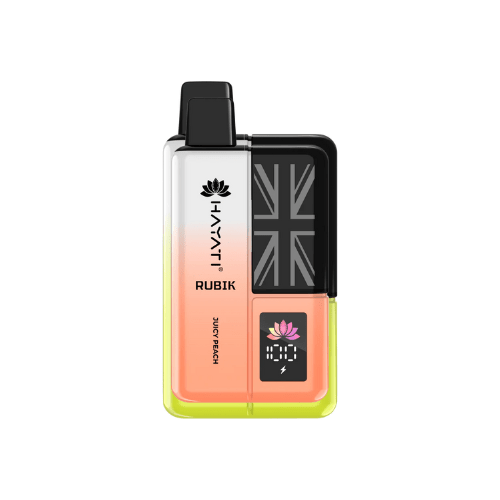 Hayati Rubik 7000 Puffs Disposable Vape Device - Pack Of 5 - Eliquid Base - Juicy Peach